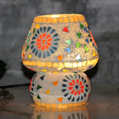 Glass Mosaic table lamp 7" Inches (MOQ 24pc)