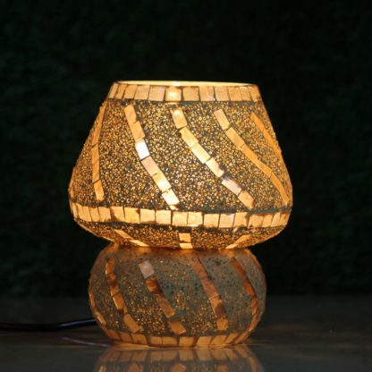 Glass Mosaic table lamp 7" Inches (MOQ 24pc)