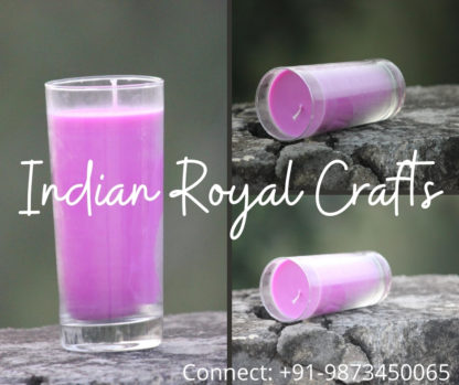 Glass Candle - Long Candle Glass-MOQ-100pcs