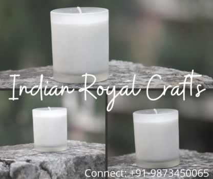 Frosted Glass Candle-MOQ-100pcs