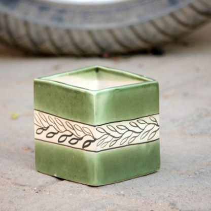 Square 4.5Inch Planter  - Ceramic - MOQ 24 Pc - Image 2