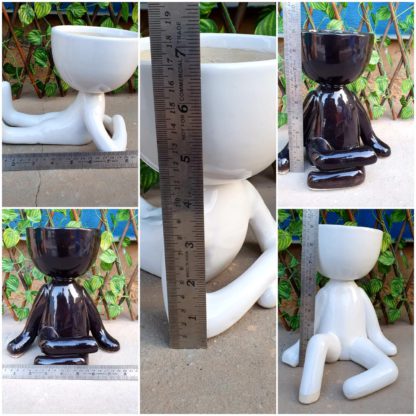 Ceramic Yoga Planter different shape (MOQ 6Pcs) - Image 2