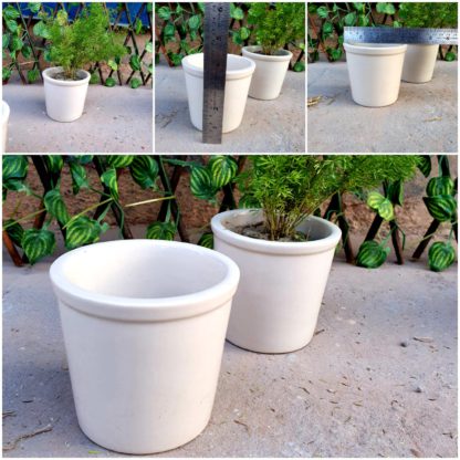 Ceramic Planter Outline Glass (12pc)