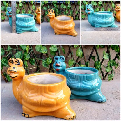 Ceramic Planters| Tortoise Side Face (MQO 12pcs)