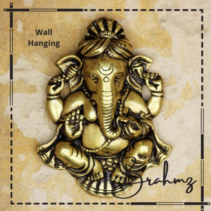 Brass Ganesha wall hanging MOQ 5pcs