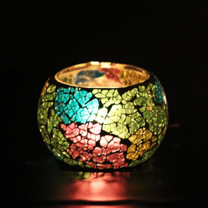 Glass Candle Holder| Mosaic Glass votive |Premium PD-1 MOQ-100pcs