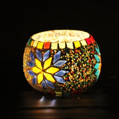 Glass Candle Holder| Mosaic Glass votive |D1 MOQ-100pcs