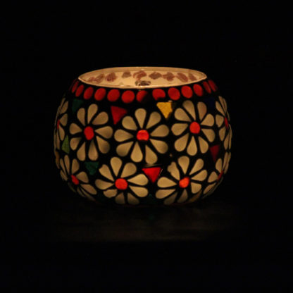 Glass Candle Holder| Mosaic Glass votive |D3 MOQ-100pcs