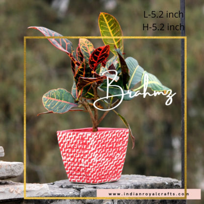 Ceramic Planters| Rhombus Pot Bowl shape-5.5 inch