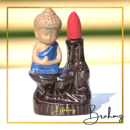 Ceramic Backflow Buddha shape Smoke fountain-MOQ 50pcs Assorted colors