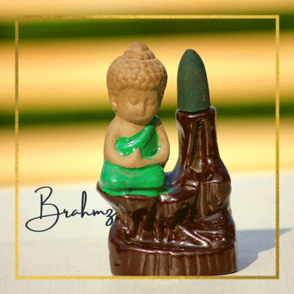 Ceramic Backflow Buddha shape Smoke fountain-MOQ 50pcs Assorted colors - Image 2