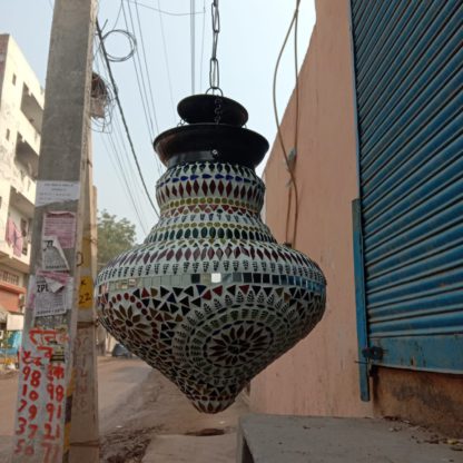 Glass Mosaic Hanging- Drop shape Size 12 inch by Brahmz