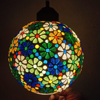 Glass Mosaic Hanging- Globe shape Size 6,8 & 12Inch
