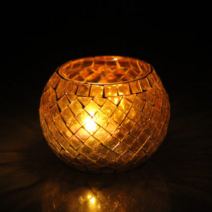 Glass Candle Holder| Mosaic Glass votive | PD-N47