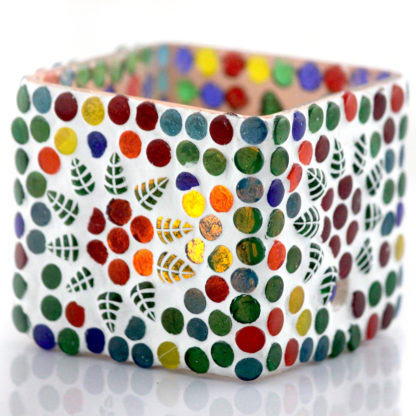Glass Candle Holder| Mosaic Glass votive | PD-N45 - Square 3Inch