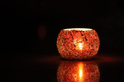 Glass Candle Holder| Mosaic Glass votive | PD-N30