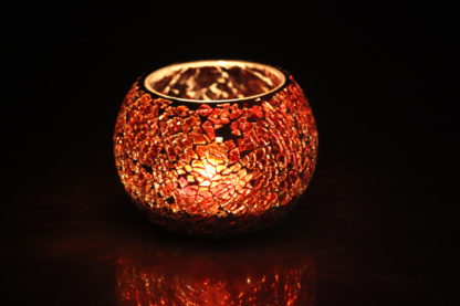 Glass Candle Holder| Mosaic Glass votive | PD-N36