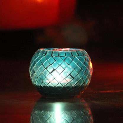 Glass Candle Holder| Mosaic Glass votive | PD-N35
