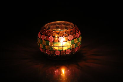 Glass Candle Holder| Mosaic Glass votive | PD-N20