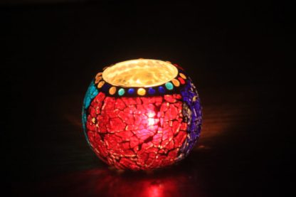 Glass Candle Holder| Mosaic Glass votive | PD-N11