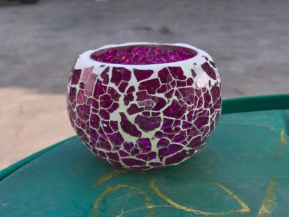 Glass Candle Holder| Mosaic Glass votive | PD-N9