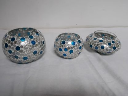 Glass Candle Holder| Mosaic Glass votive | PD-N5 MOQ-100pcs 3inch | 4inch | 5Inch