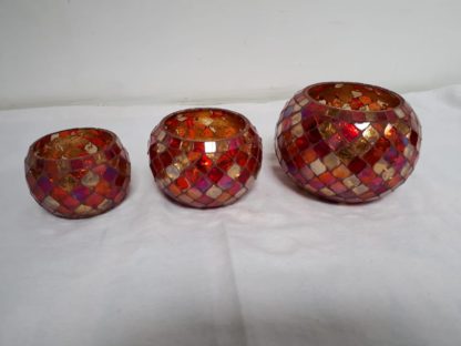 Glass Candle Holder| Mosaic Glass votive | PD-N82 3inch | 4inch | 5Inch
