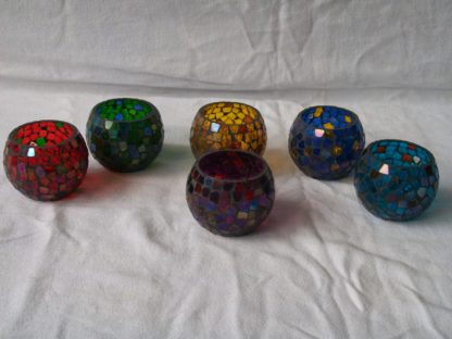 Glass Candle Holder| Mosaic Glass votive | PD-N79