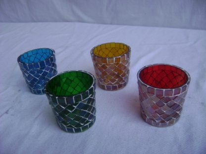 Glass Candle Holder| Mosaic Glass votive | Glass 3inch PD-N73