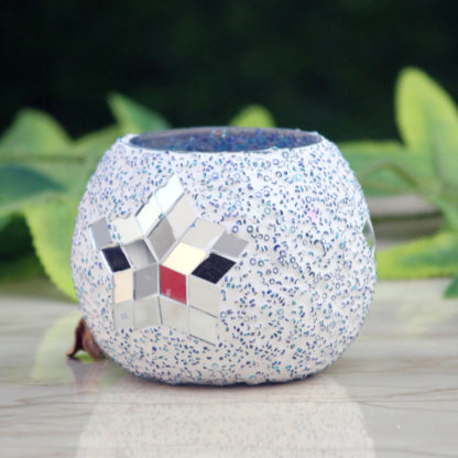 Glass Candle Holder| Mosaic Glass votive | PD-N24