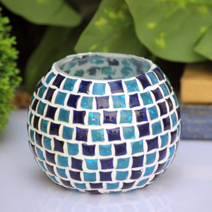 Glass Candle Holder| Mosaic Glass votive | PD-N25