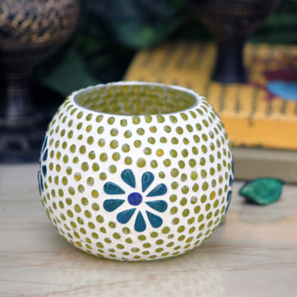 Glass Candle Holder| Mosaic Glass votive | PD-N27