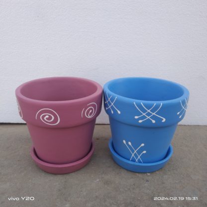 Brahmz terracotta planter Bule - Image 2