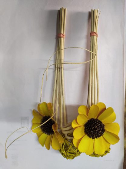 Brahmz Reed Bunch Sola Color Flower Yellow min 100pcs