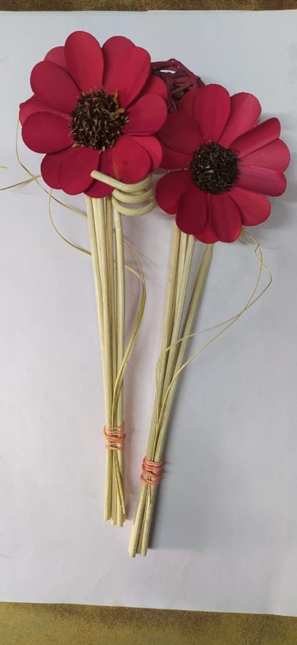 BrahmzReed Bunch Sola Color Flower Red min 100pcs